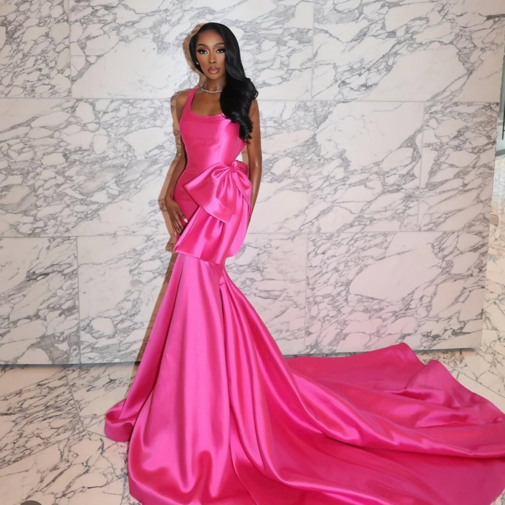 Elegant Pink Evening Gown